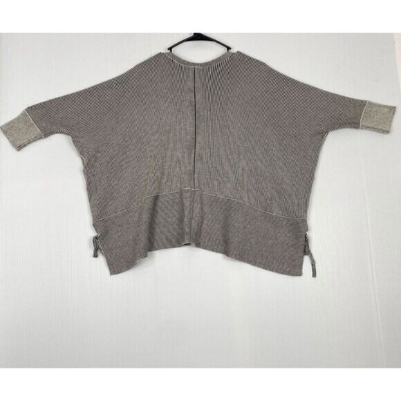 Cabi Striped Full Zip CUPIDS Cardigan Sweater 3/4 Sleeve Black/White Size S - Picture 7 of 13